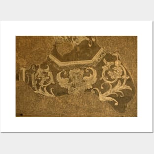 Renaissance sgraffito angel wall art Posters and Art